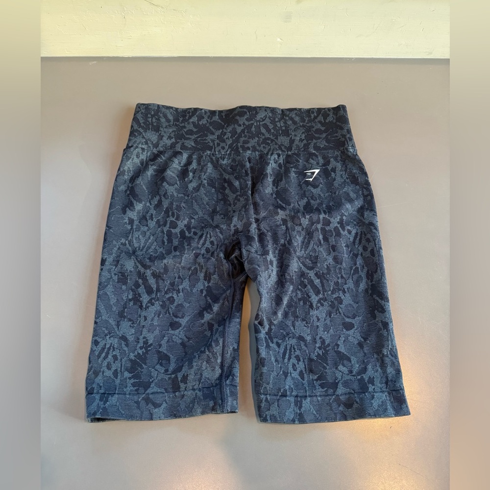 Gymshark Charcoal Patterned Biker Shorts